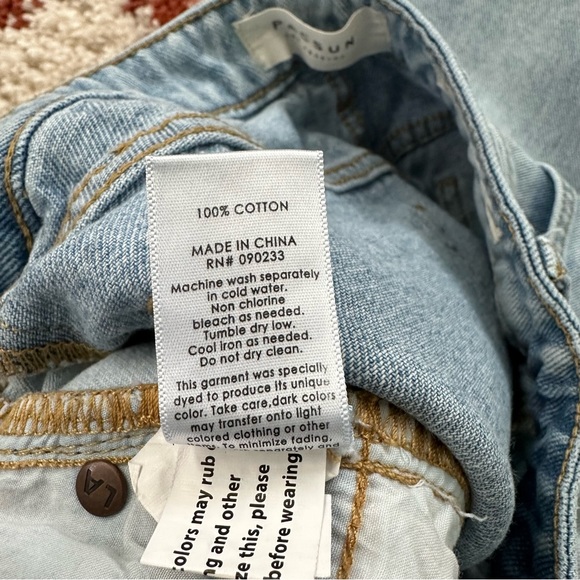 Pacsun side stripe mom jean color block - Picture 5 of 11